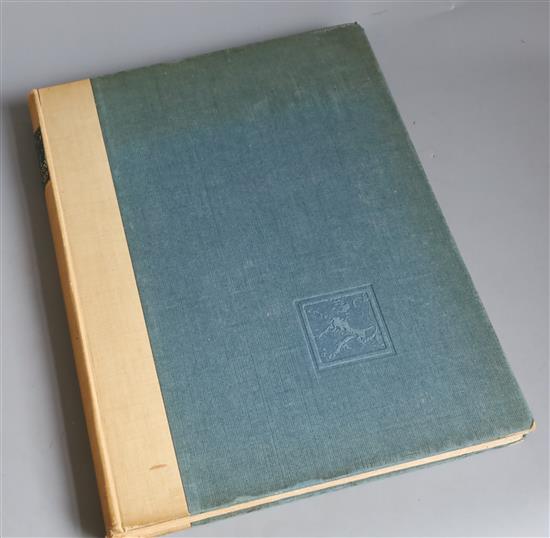 Brangwyn, Frank - Belgium, folio, half vellum, text by Hugh Stokes, introduction by Paul Lambotte,